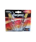 Energizer 48W Eco Halogen Clear Candle B15 / SBC Lightbulb - Pack Of 2