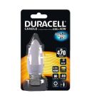 Duracell 6.8W LED Frosted Candle Bayonet Cap B22/ BC Light Bulb