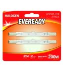 Eveready 160W Clear Halogen Linear Lightbulbs - Pack of  2