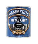 Hammerite Direct To Rust Metal Paint - Smooth Black 750ml