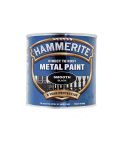 Hammerite Direct To Rust Metal Paint - Smooth Black 250ml