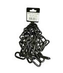 Black DIN5685C Long Link Chain - 6mm X 2m