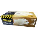 F.F Group 100 Piece Latex Disposable Gloves - Medium