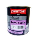 Johnstones Trade Acrylic Satin Paint - Brilliant White 2.5L