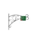 Kingfisher Gardening™ Decorative Hanging Basket Bracket - Black/ Silver
