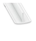 White PVC T-Bar Profile - 25mm x 18mm x 1m