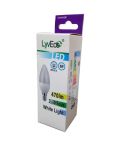 LyvEco 6w LED Candle White Light SES / E14 Lightbulb
