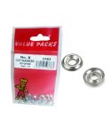 Value Packs Chromed Cup Washers - No.8 Pack of 20