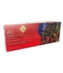 Fairy Lights 40 Red Bulb Green Cable Indoor Use