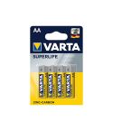 Varta AA Zinc-Carbon Superlife Battery - Pack Of 4