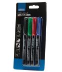 Multicoloured Marker Pens (Pack of 4)