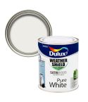 Dulux Weathershield Satinwood Pure White 750ml