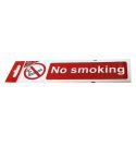 Self-Adhesive Warning Red - No Smoking - Sign