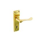 Securit Victorian Scroll Lever Lock Handles - 155mm