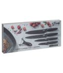 5Five Set Of 4 Stainless Steel Knives + Ceramic Peeler