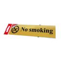 Self-Adhesive Brass Effect - No Smoking - Sign