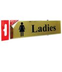 Self-Adhesive Brass Effect - Ladies - Sign