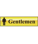 "gentleman" Metallic Sign