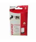Velcro® Stick On Tape - White 20mm x 50cm (Holds 300g)