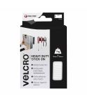 Velcro® 2pc Stick On Velcro - White 50mm x 100mm (Holds 7Kg)