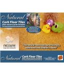 Natural Cork Floor Tiles - Ready Sealed and Extra Thickness