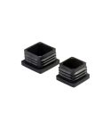 Amig Square Black Plastic Leg Tip / Ferrule - 25mm