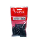 StarPack Standard Wall Plugs - Brown - Drill Size 10-14 - Pack of 45