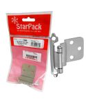 StarPack Self Closing Cabinet Hinge - Satin Nickel