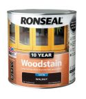 Ronseal Satin 10 Year Woodstain - Walnut 750ml