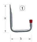 Single Wall Hook 145x114