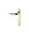 ASEC 92 Lever/Lever UPVC Furniture - 220mm Backplate - Gold