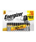 Energizer Alkaline Power AAA Battery - Maxi Pack - Pack of 12