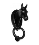 Antique Black Ironwork Horse Door Knocker 