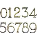 Antique Brass Face Fixing Numerals