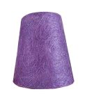 Abaca Cone Lamp Shade - Purple