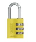 Combination Padlock Yellow - 30mm