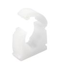 Push in pipe clip 22mm - hinged