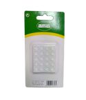 Amig Rubber Adhesive Protector - Transparent Ø 8mm x 2.5 mm