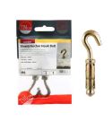 Timco M6 ZYP Shield Anchor Eye Hook - Pack Of 2