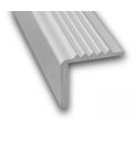 Anodised Aluminium Colourless Unequal Corner Stepping Edge Profile - 20mm x 17.5mm x 1m