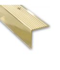 Anodised Aluminum Unequal Corner Stepping Edge Profile - 45mm x 23mm x 1m