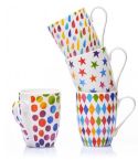 Multi Coloured Assorted Mugs 