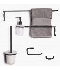 Set of bathroom accessories - Mini (Black)