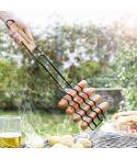 Long Handled Barbecue Grill For Sausages