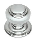 Polished Chrome Victorian Round Centre Door Knob