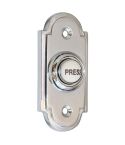 Polished Chrome Victorian Shaped Bell Push