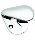 Polished Chrome Pearl Drop Covered Escutcheon