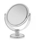 Free Standing Medium Round Plastic Cosmetic Mirror