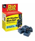 Big Cheese All-Weather Rat & Mouse Killer Block Bait - 15 X 10g      
