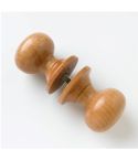 Beech Mortice Knob Set Round Lacquered